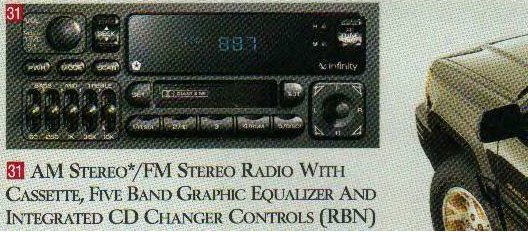 1992 Jeep cherokee factory radio/cassette #2